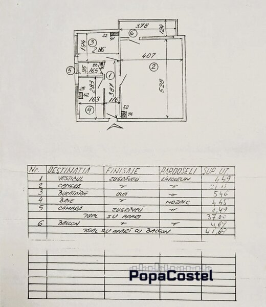 Otopeni, Floare de Cais ,garsoniera decomandata 37 mp et. 2, cu balcon